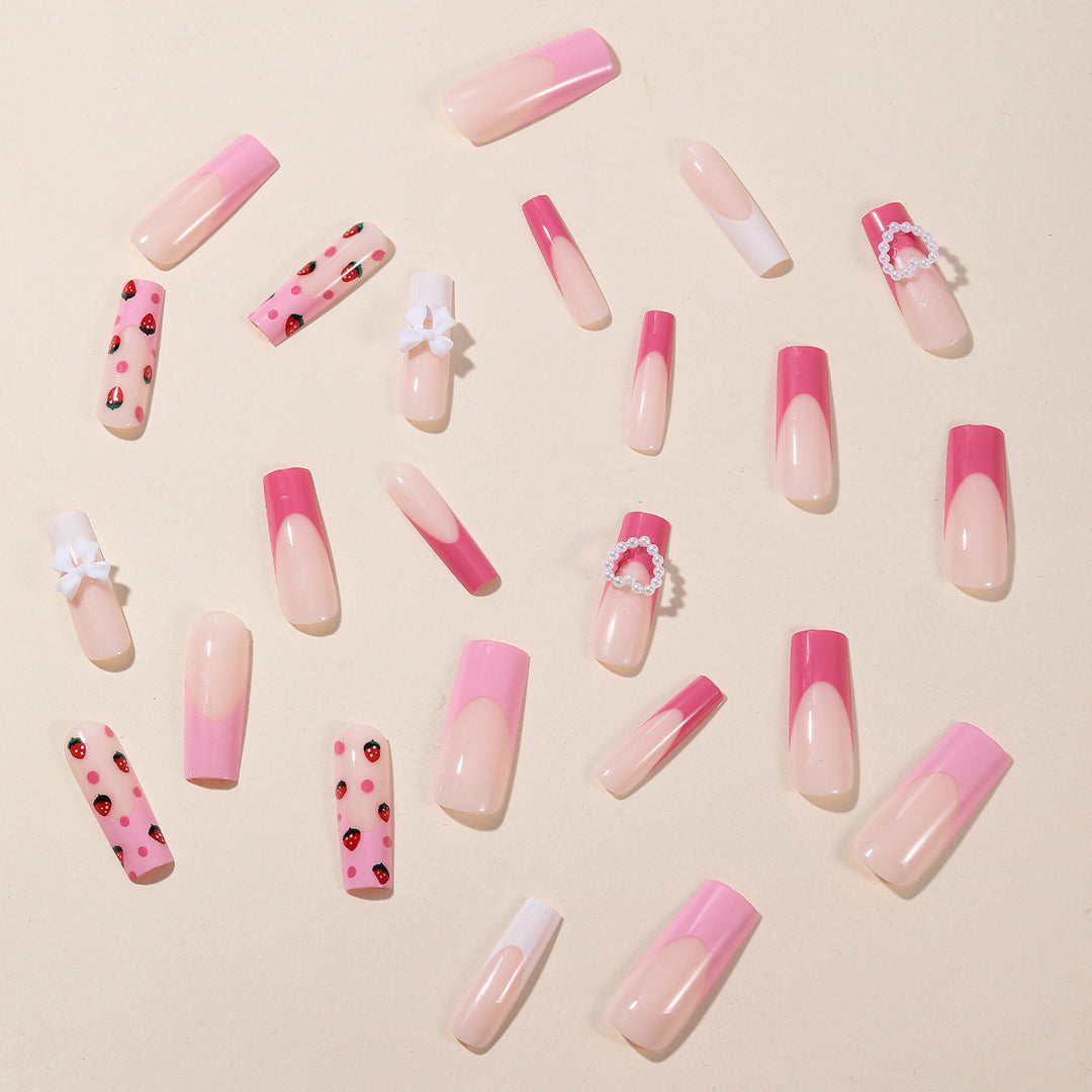 Creative Strawberry Nail Art Extensions Bowlift