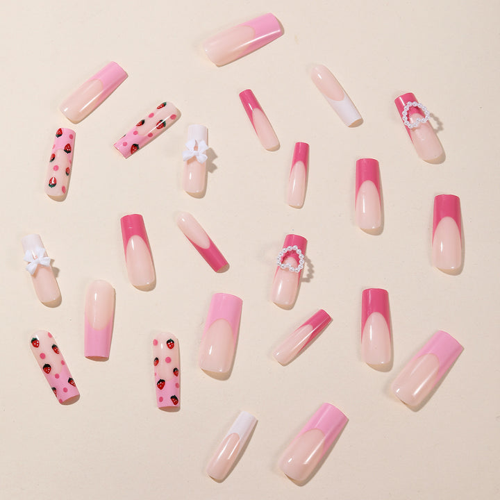 Creative Strawberry Nail Art Extensions Bowlift