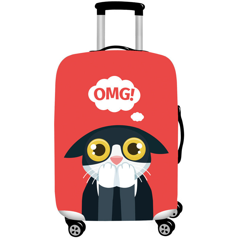 Women's Hard Shell Suitcase with Cute Cat Design Bowlift