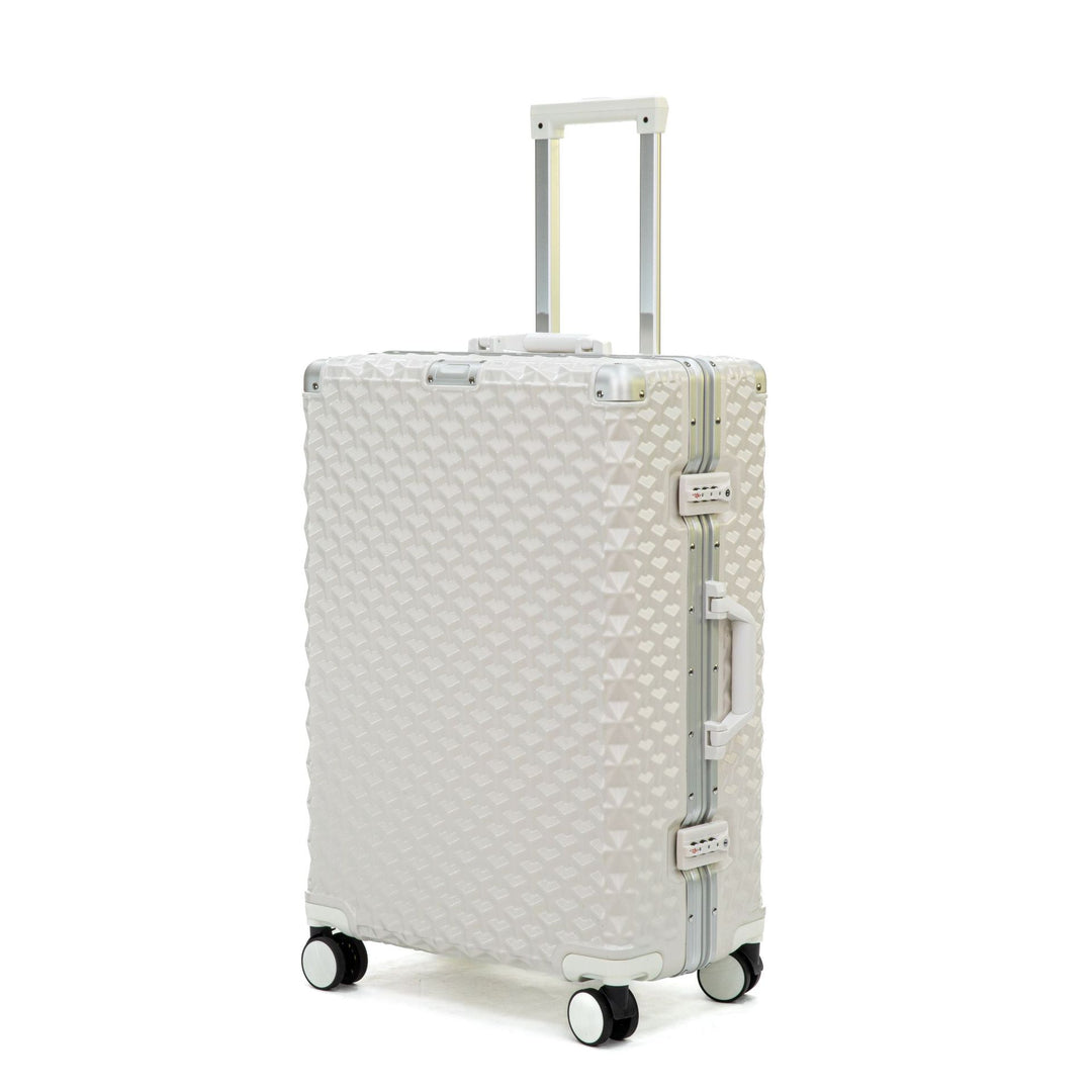 Women's Premium Textured Hard Shell Spinner Luggage Bowlift