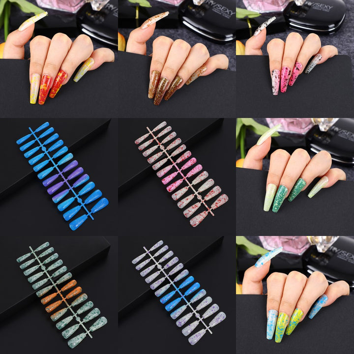 Artificial nails in creative drop design Bowlift