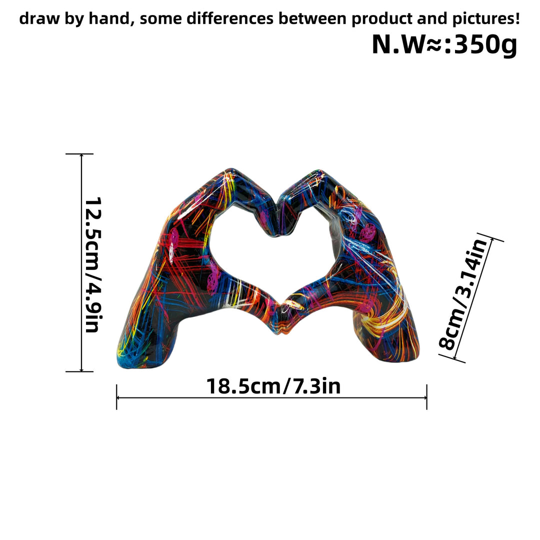 Stylish hand sculptures with colorful design Bowlift