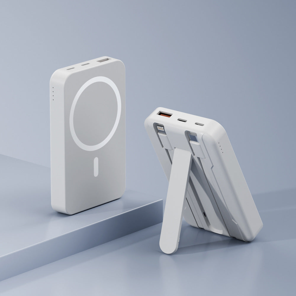 Power bank with integrated stand and fast charging function Bowlift