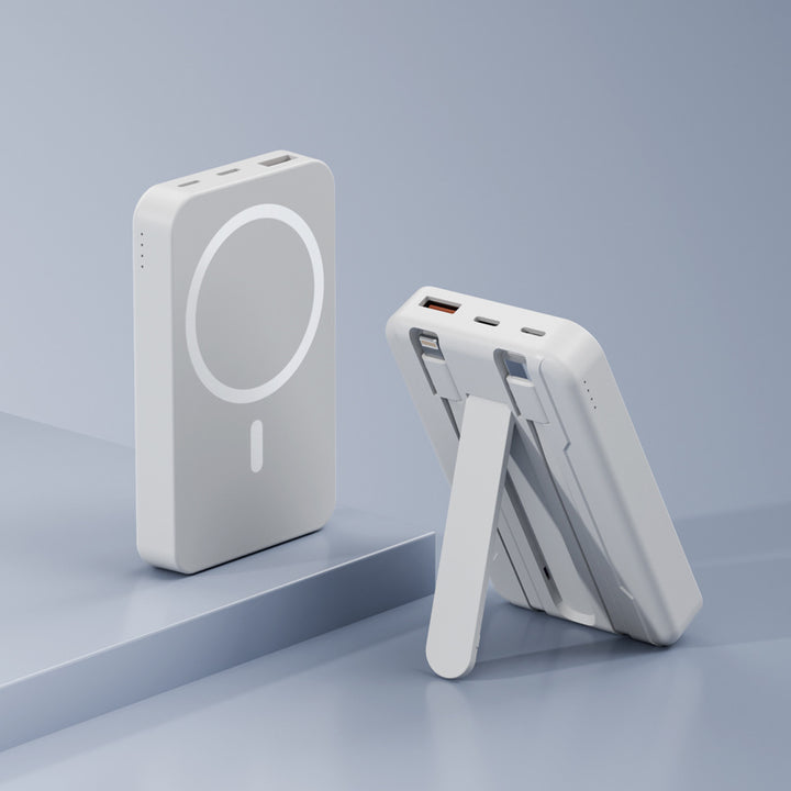 Power bank with integrated stand and fast charging function Bowlift