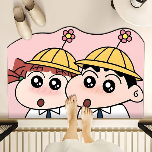 Playful Cartoon-Themed Floor Mat Bowlift