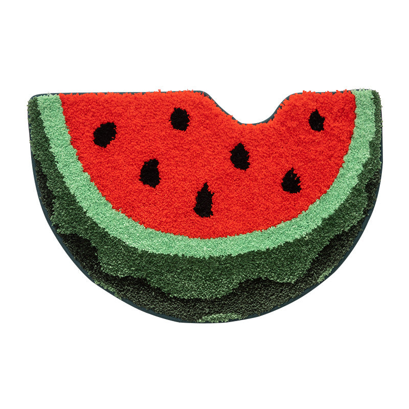 Decorative Peach Shaped Bath Mat Bowlift
