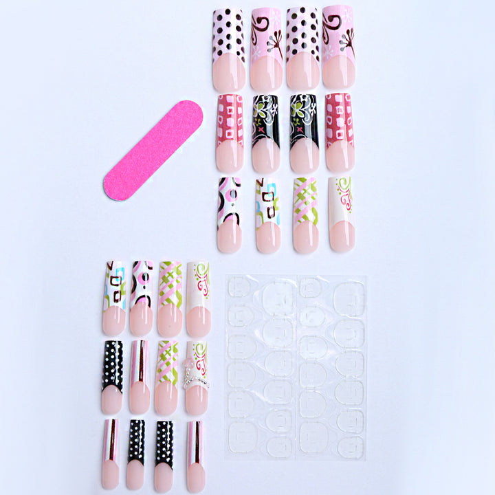 Creative Patterned Artificial Nails Bowlift