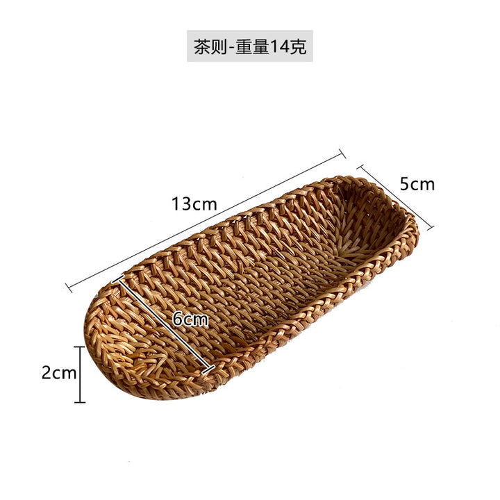 Women handcrafted tea basket with handle Bowlift