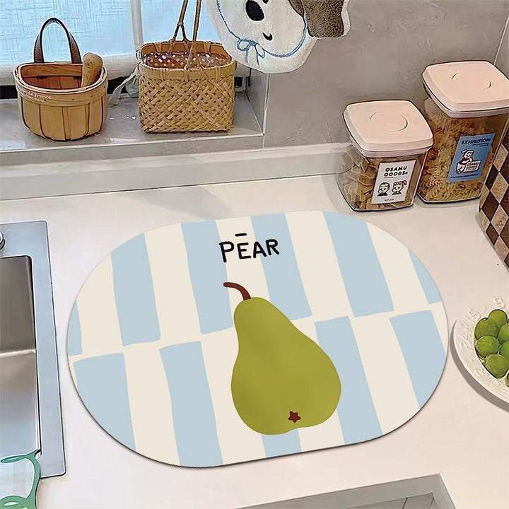 Playful Banana-Themed Kitchen Mat