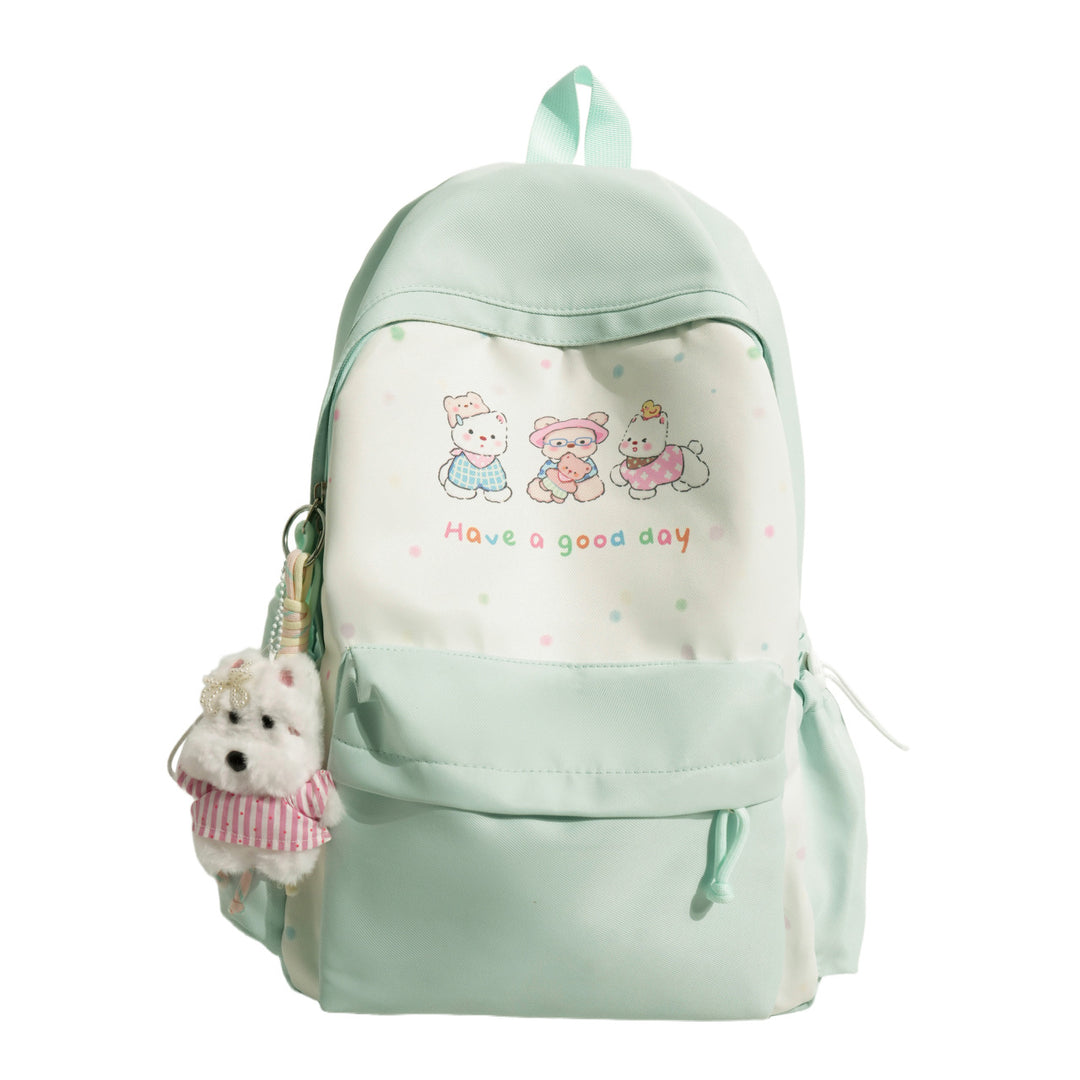 Backpack with Playful Animal Motif and Charming Details Bowlift