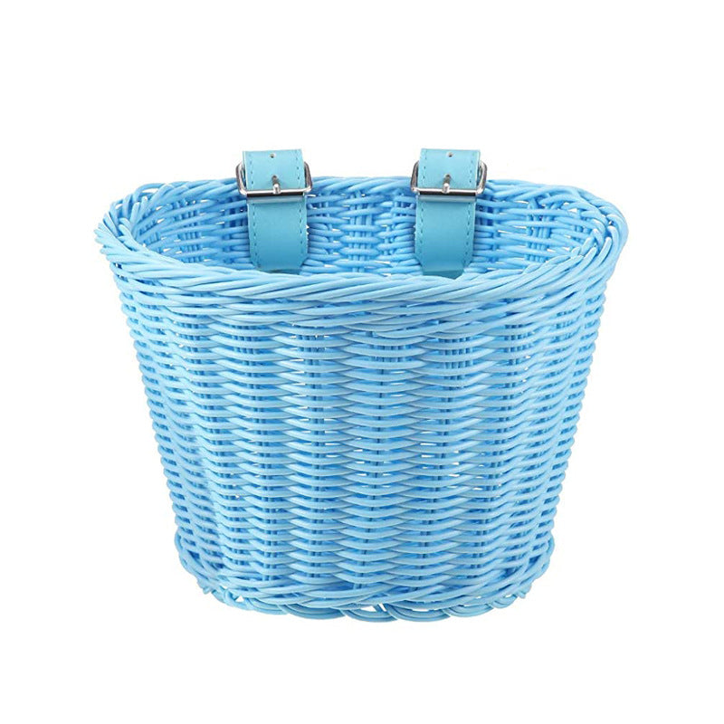 Decorative Woven Storage Basket with Leather Handles Bowlift