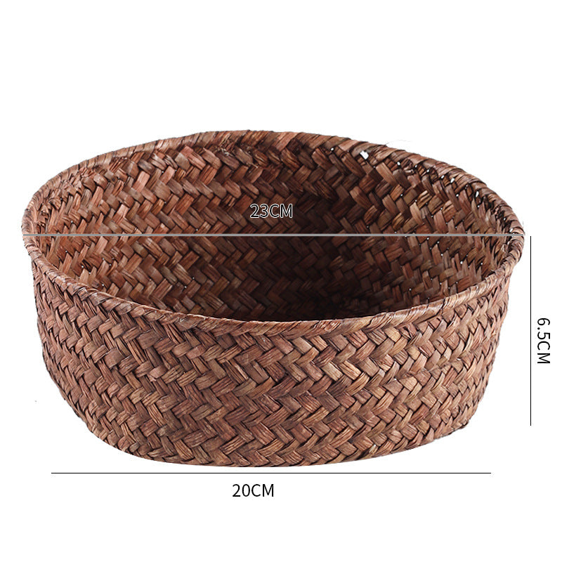 Handmade Natural Fiber Storage Basket Bowlift