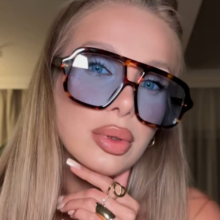 Ladies stylish oversized sunglasses in simple design Bowlift