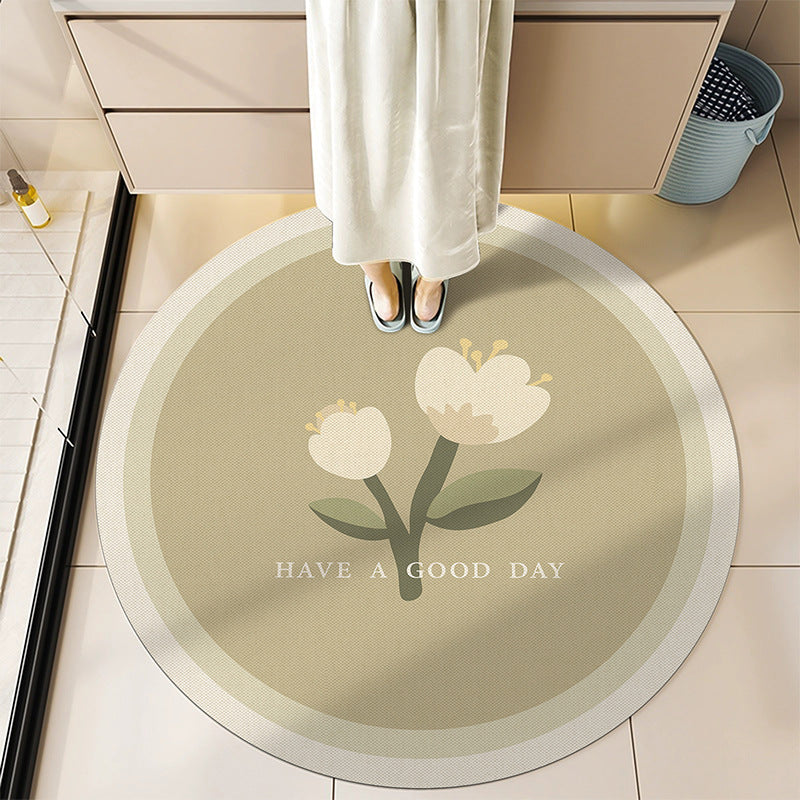 Round Decorative Bath Mat Bowlift