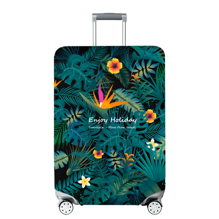 Unisex Hard Shell Travel Suitcase with Creative Travel Motif Bowlift