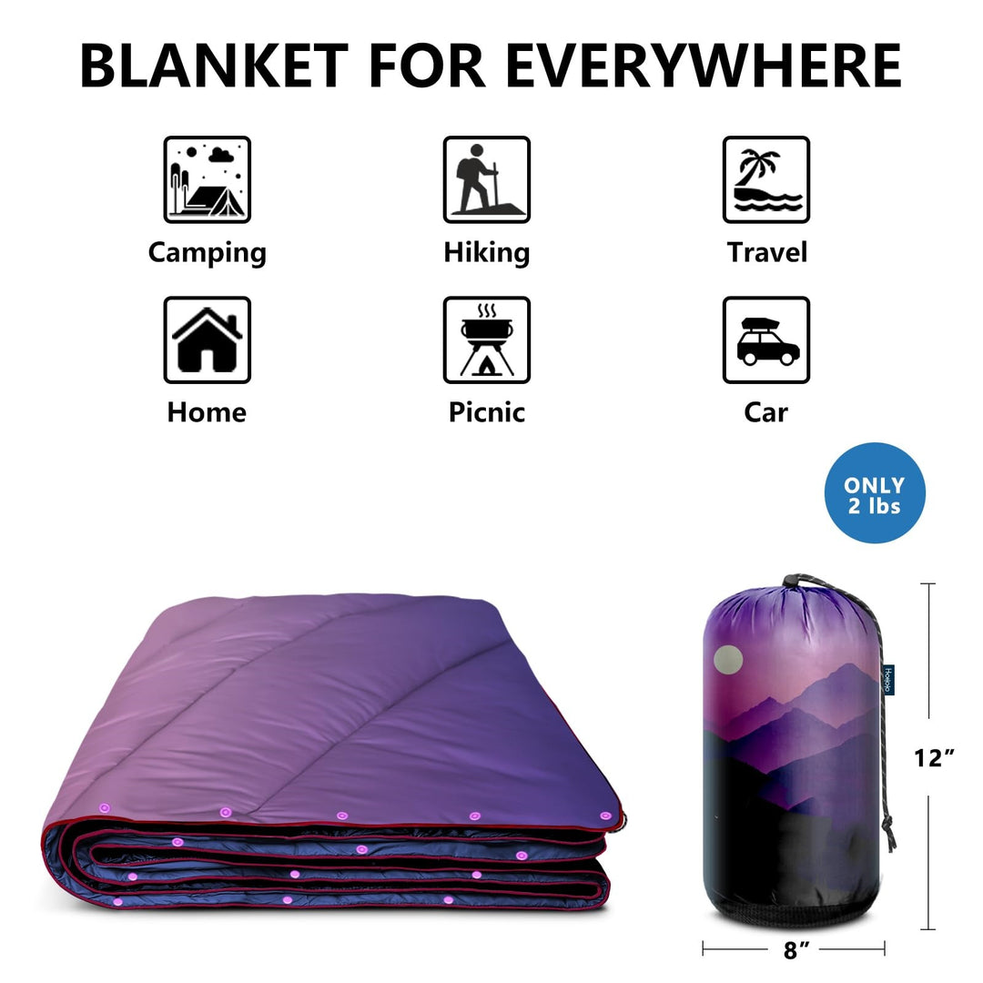 Unisex Travel Blanket with Thermal Insulating Filling Bowlift