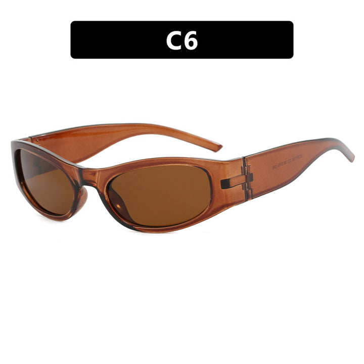 Women's sporty sunglasses with a wide frame and UV protection Bowlift