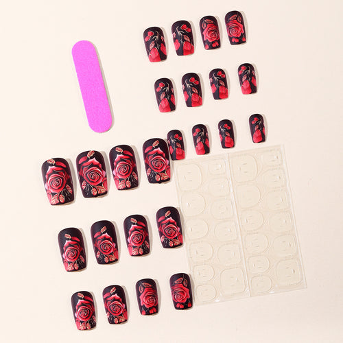 Floral Themed Nail Art Decoration Kit Bowlift