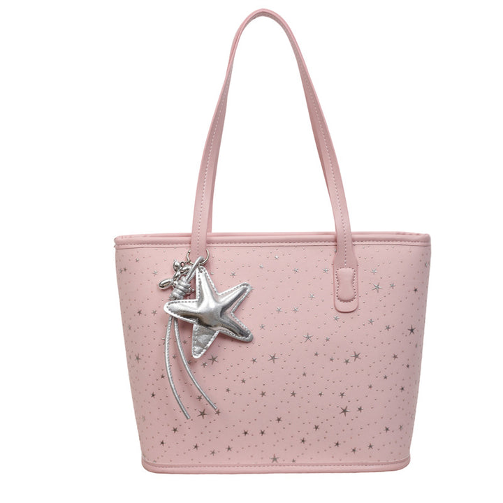 Trendy Star-Print Tote Bag Bowlift