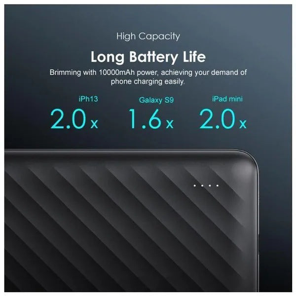 High-capacity portable power bank with dual USB-A and USB-C fast charging Bowlift