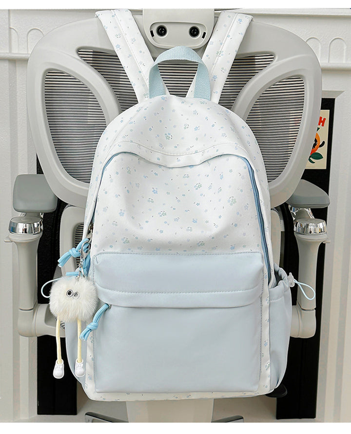 Mini backpack with floral design and practical organizer compartments Bowlift