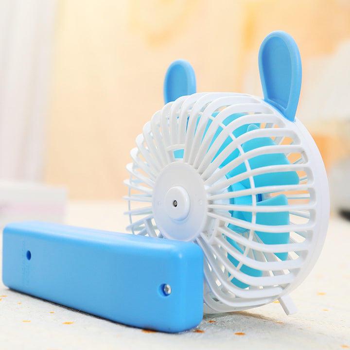 Ladies Portable Hand Fan with Cute Design Bowlift