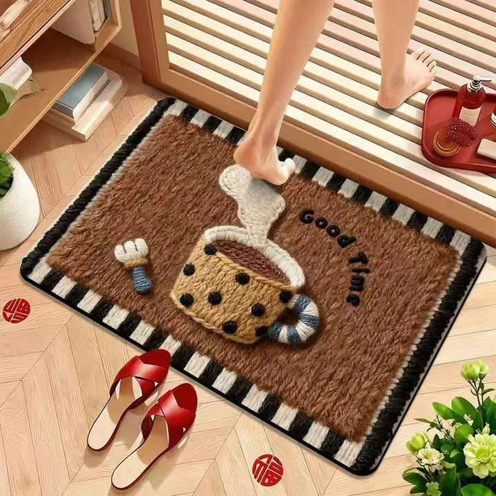 Cartoon-Themed Welcome Mat