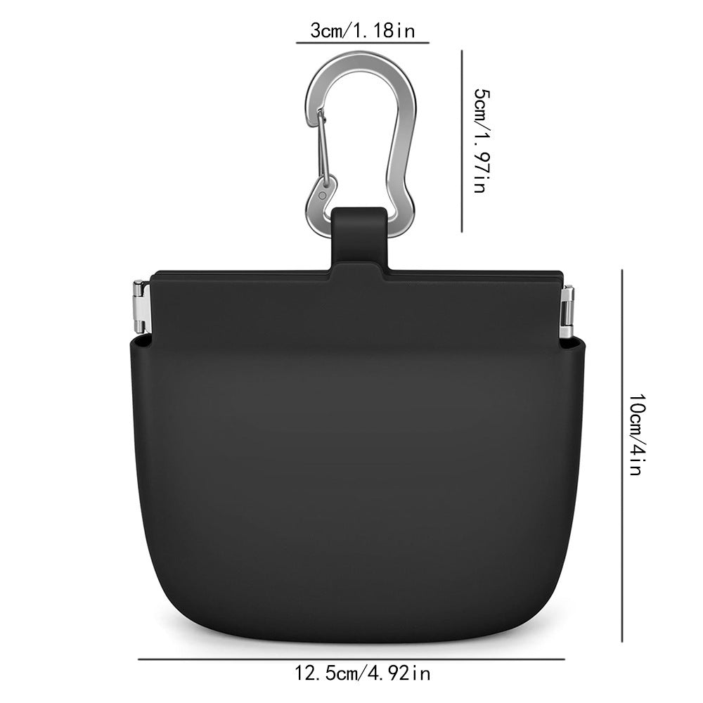 Silicone Clip-On Wireless Earbuds Protective Case with Metal Carabiner Bowlift