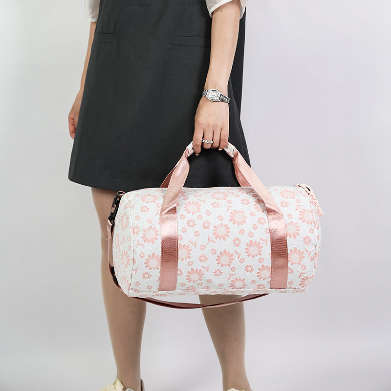 Floral Print Weekend Travel Duffle Bag Bowlift