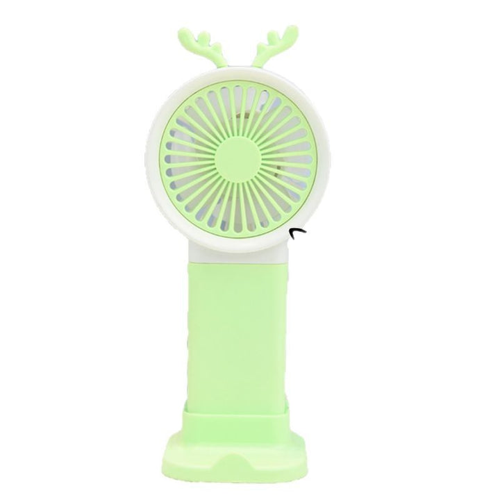 Unisex Cute Bunny-Themed Rechargeable Handheld Fan Bowlift