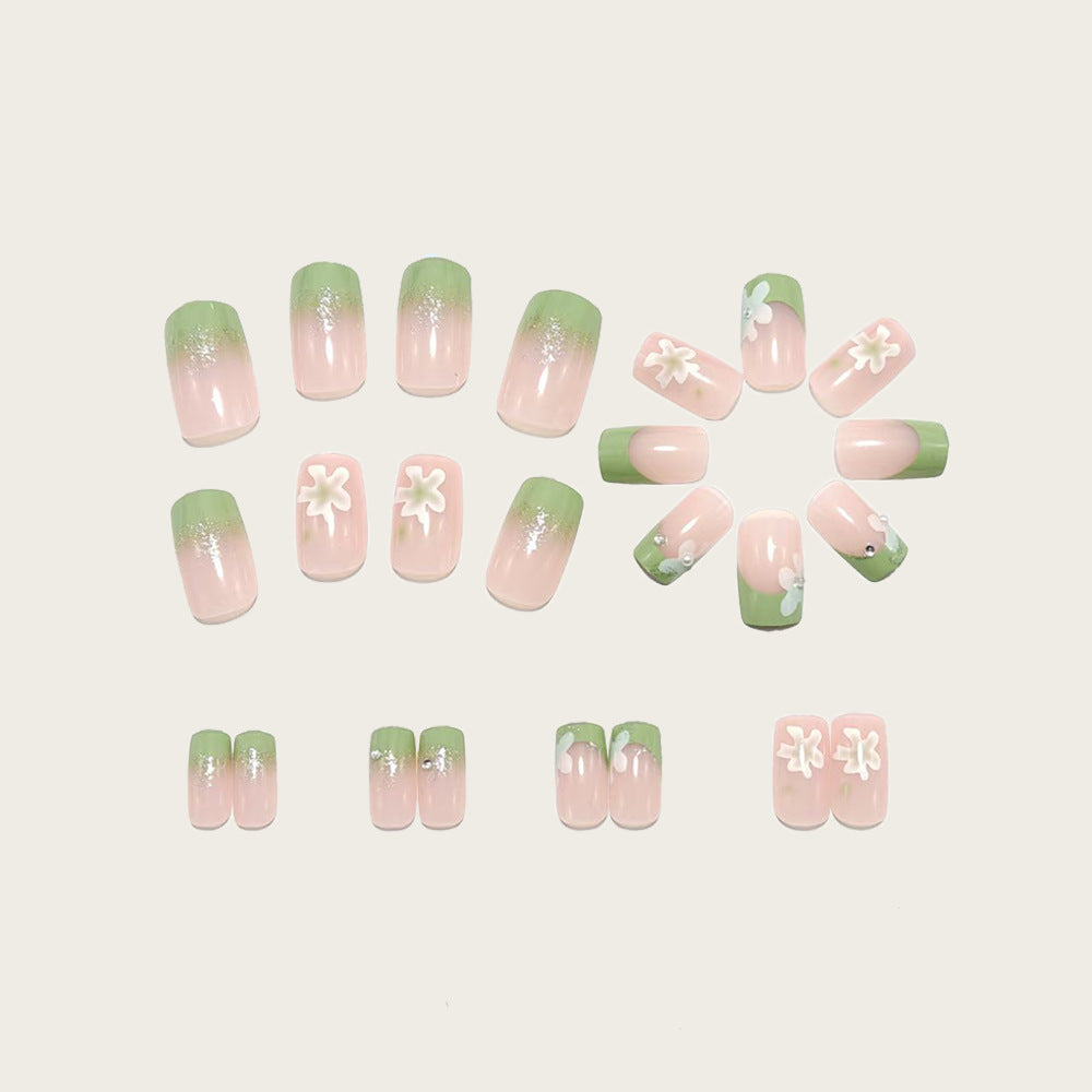 Creative nail art design with floral details Bowlift