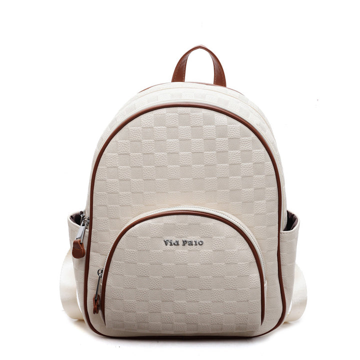 Stylish Checkerboard Backpack