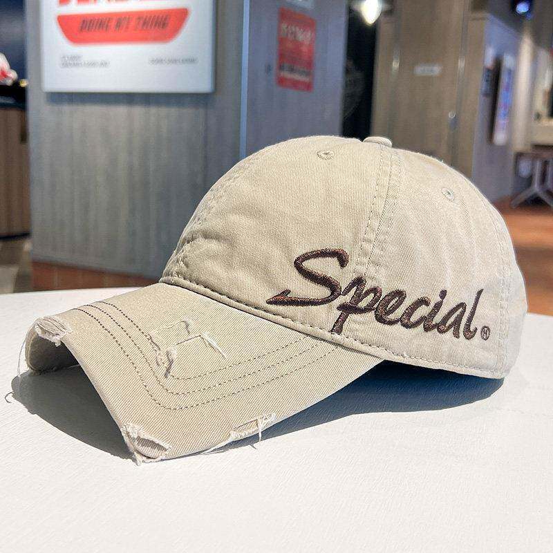 Unisex Distressed Cotton Dad Cap Bowlift