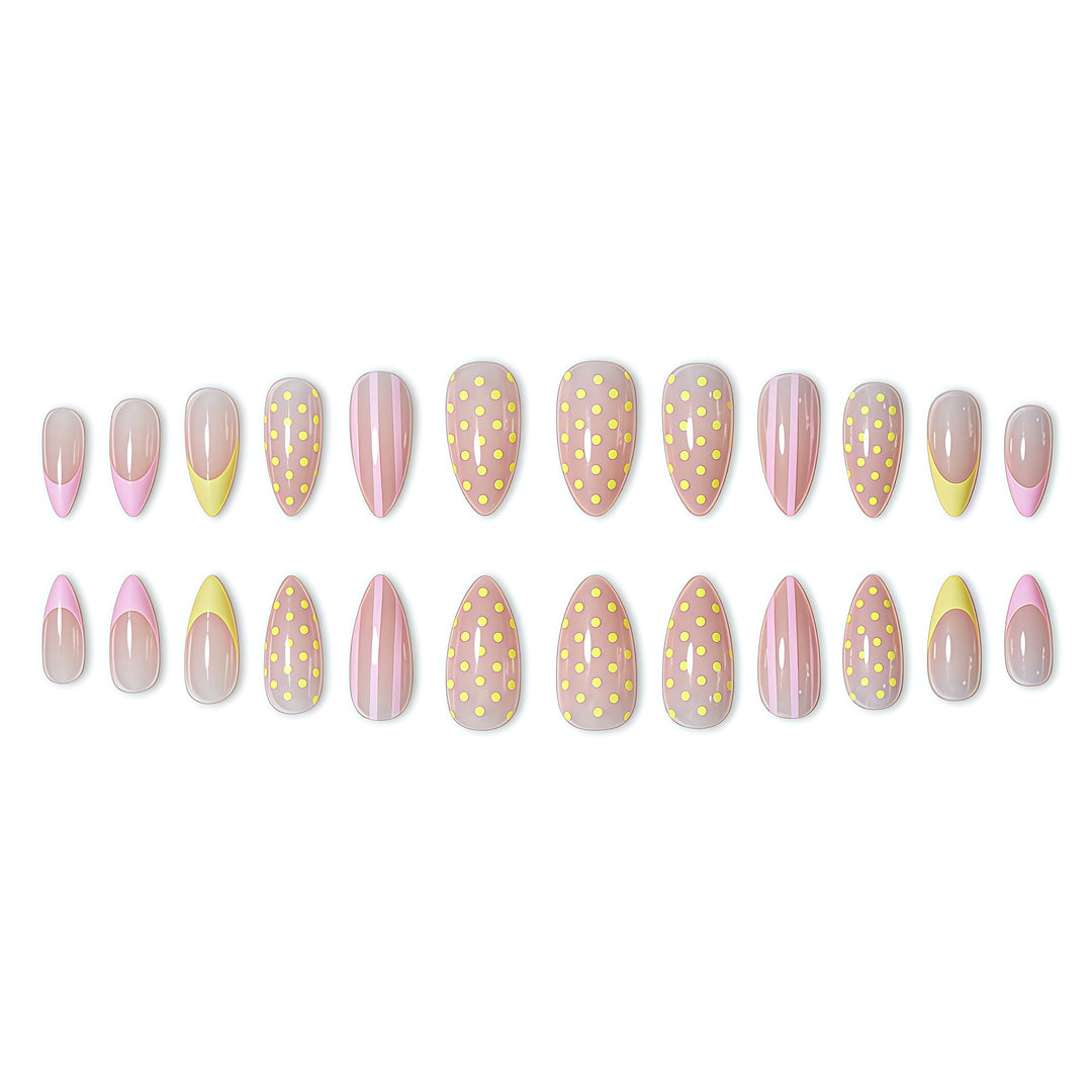 Glossy Press-On Nail Set Bowlift
