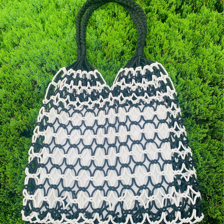 Handcrafted mesh tote bag made of tear-resistant material Bowlift