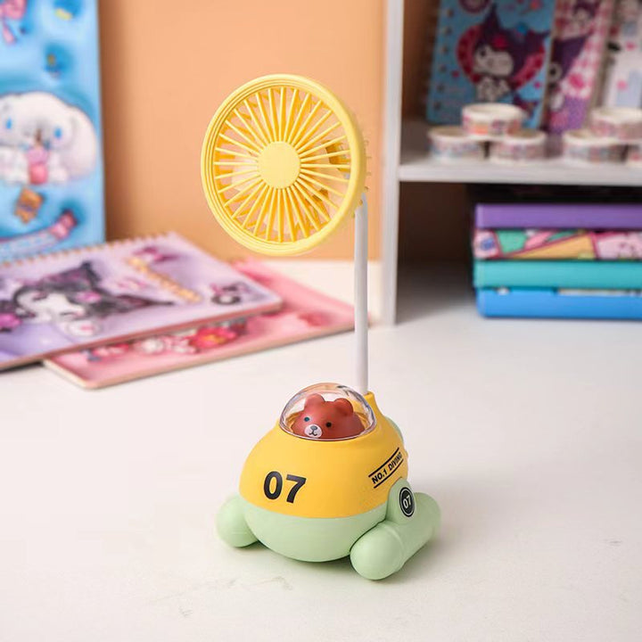 Adorable Cartoon-Themed Desk Fan Bowlift