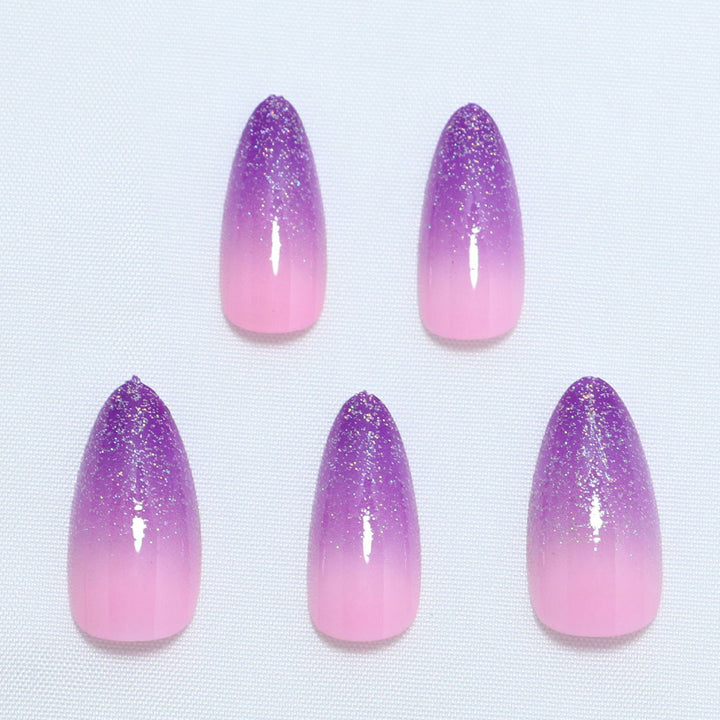Gradient Glitter Ombre Press-On Nail Set Bowlift