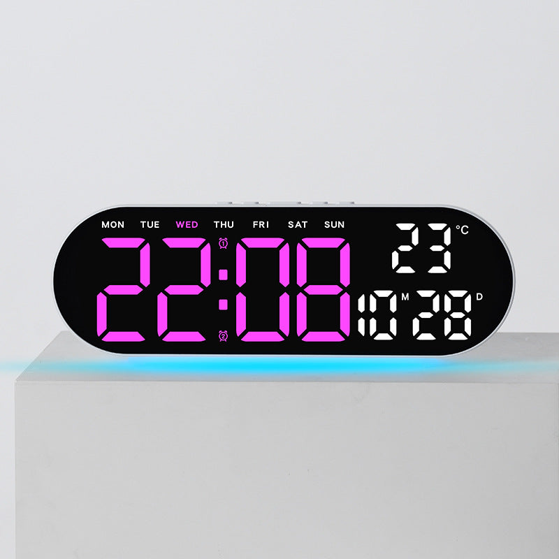 Digital alarm clock with multifunctional LED display and integrated thermometer function Bowlift