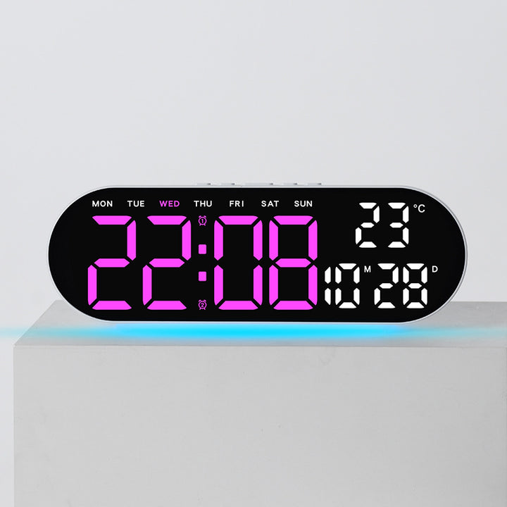 Digital alarm clock with multifunctional LED display and integrated thermometer function Bowlift