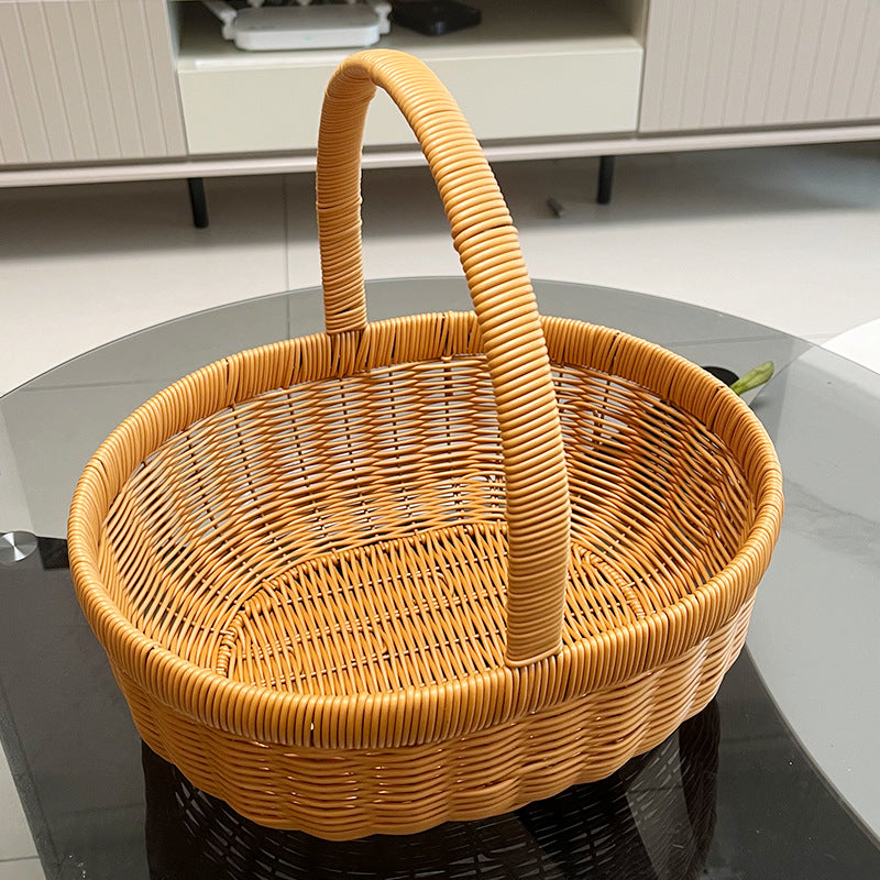 Handcrafted Decorative Wicker Basket Bowlift