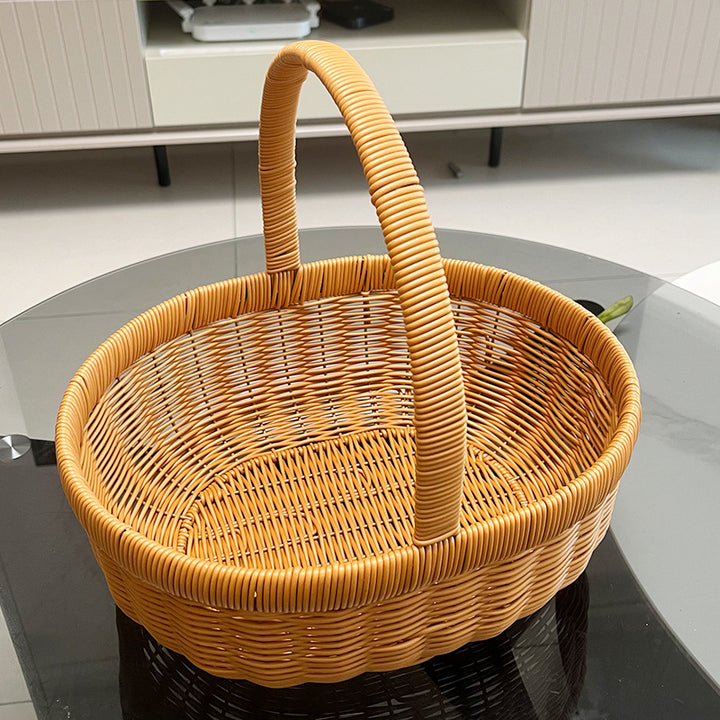 Handcrafted Decorative Wicker Basket Bowlift