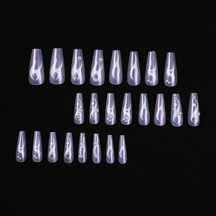 Artful Gel Nails with Holographic Accents Bowlift
