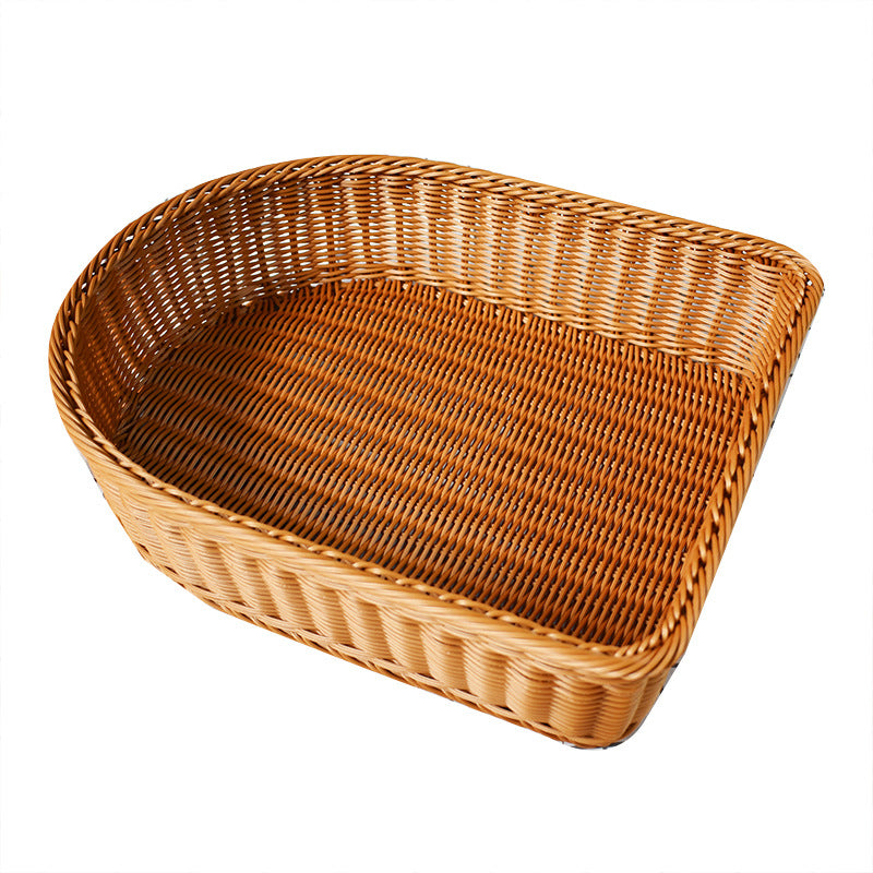 Handwoven Oval Storage Basket Bowlift