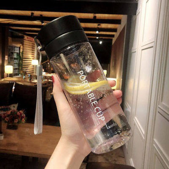 Ladies stylish glass drinking bottle Bowlift