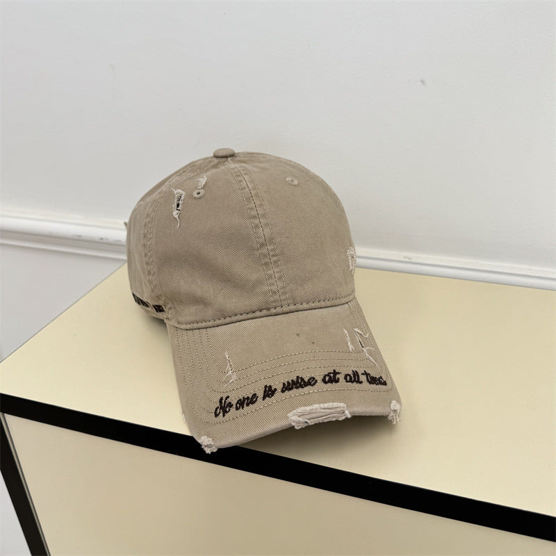 Men's Vintage Distressed Baseball Cap Bowlift