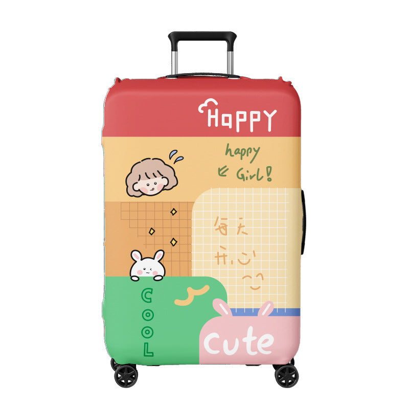 Women Suitcase Cover with Floral Patterns Bowlift