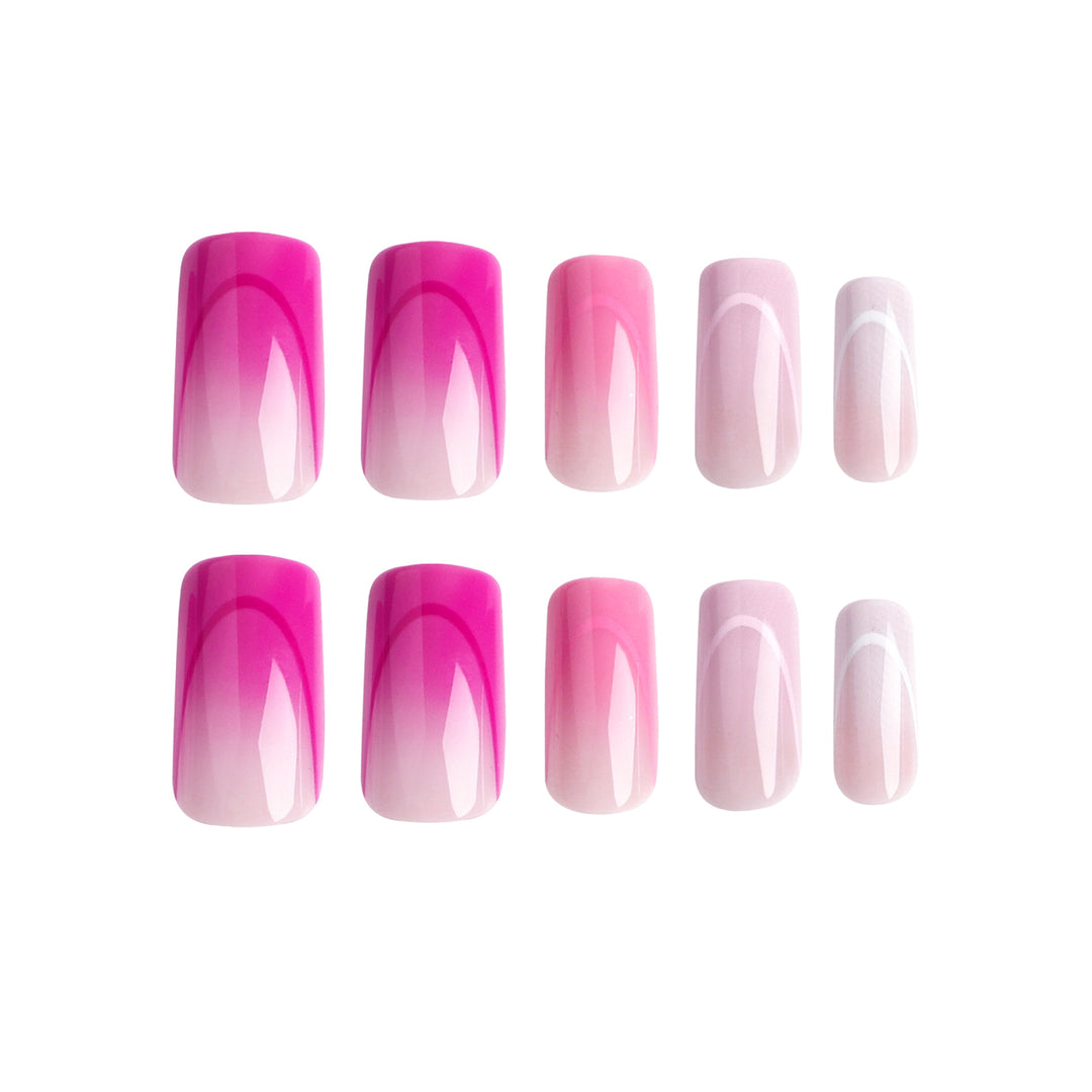 Artistic nail extensions with elegant ombre effects Bowlift