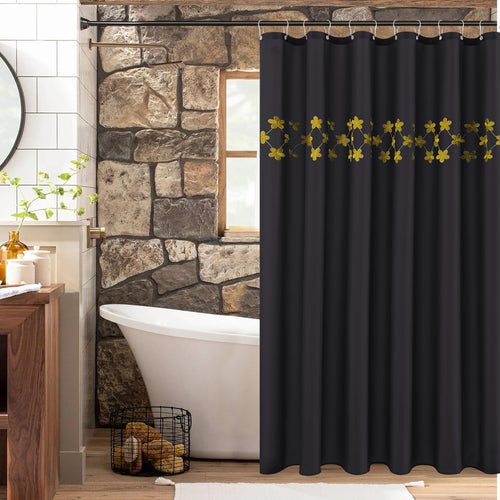 Floral Embellished Shower Curtain Bowlift