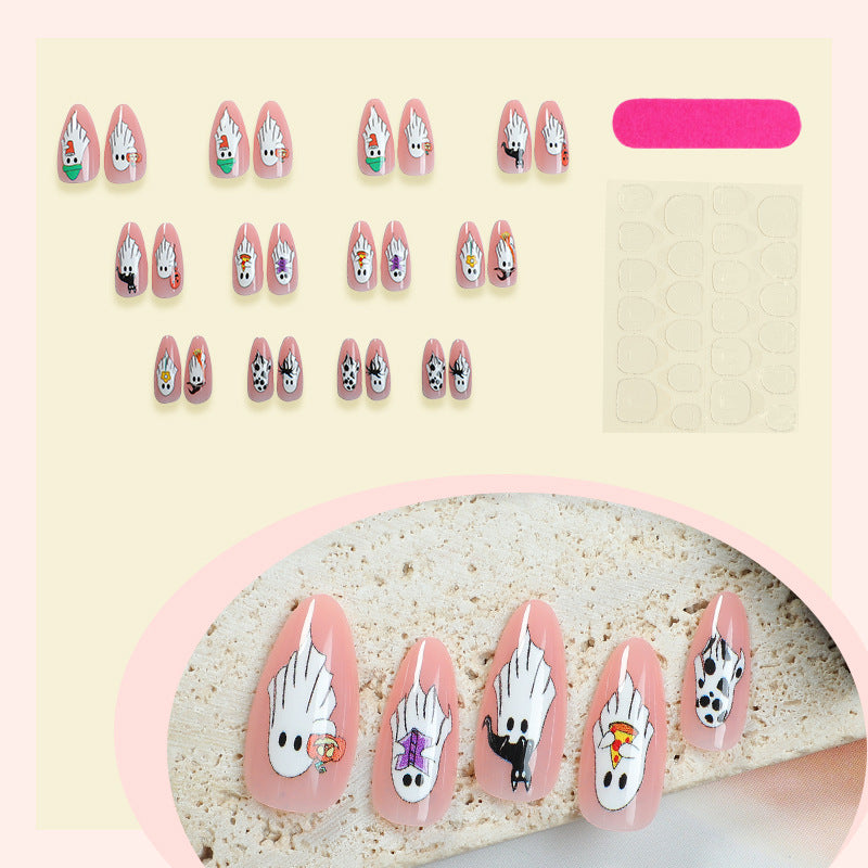 Creative Nail Art Set with Halloween-Themed Colors Bowlift