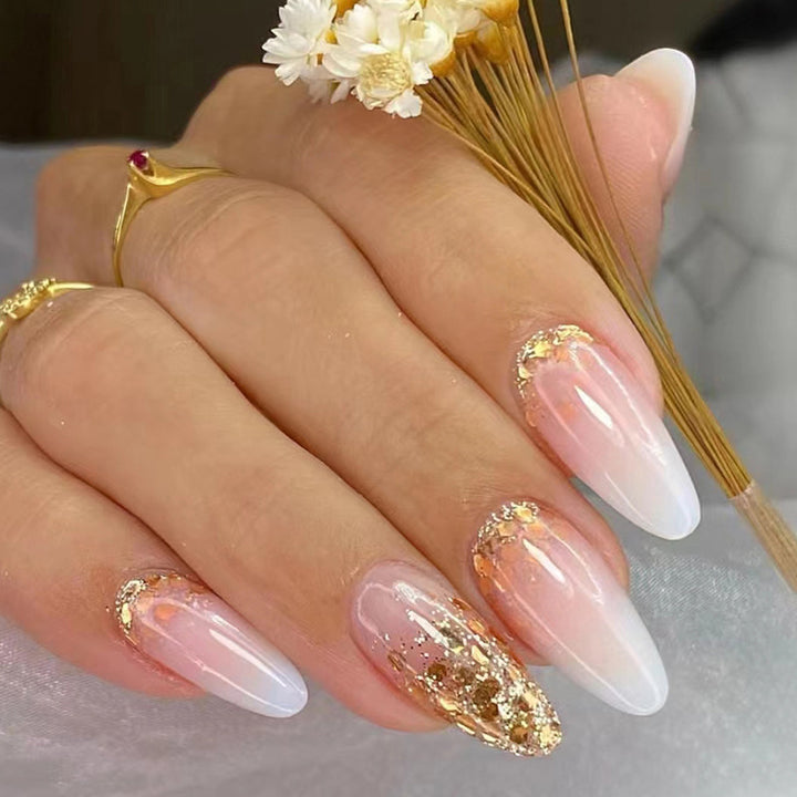 Elegant Glitter Gel Nail Tips Bowlift